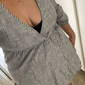 Old navy blue striped dress